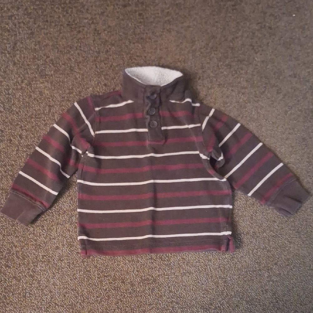 Garanimals Brown and Red Striped Kids Sweater